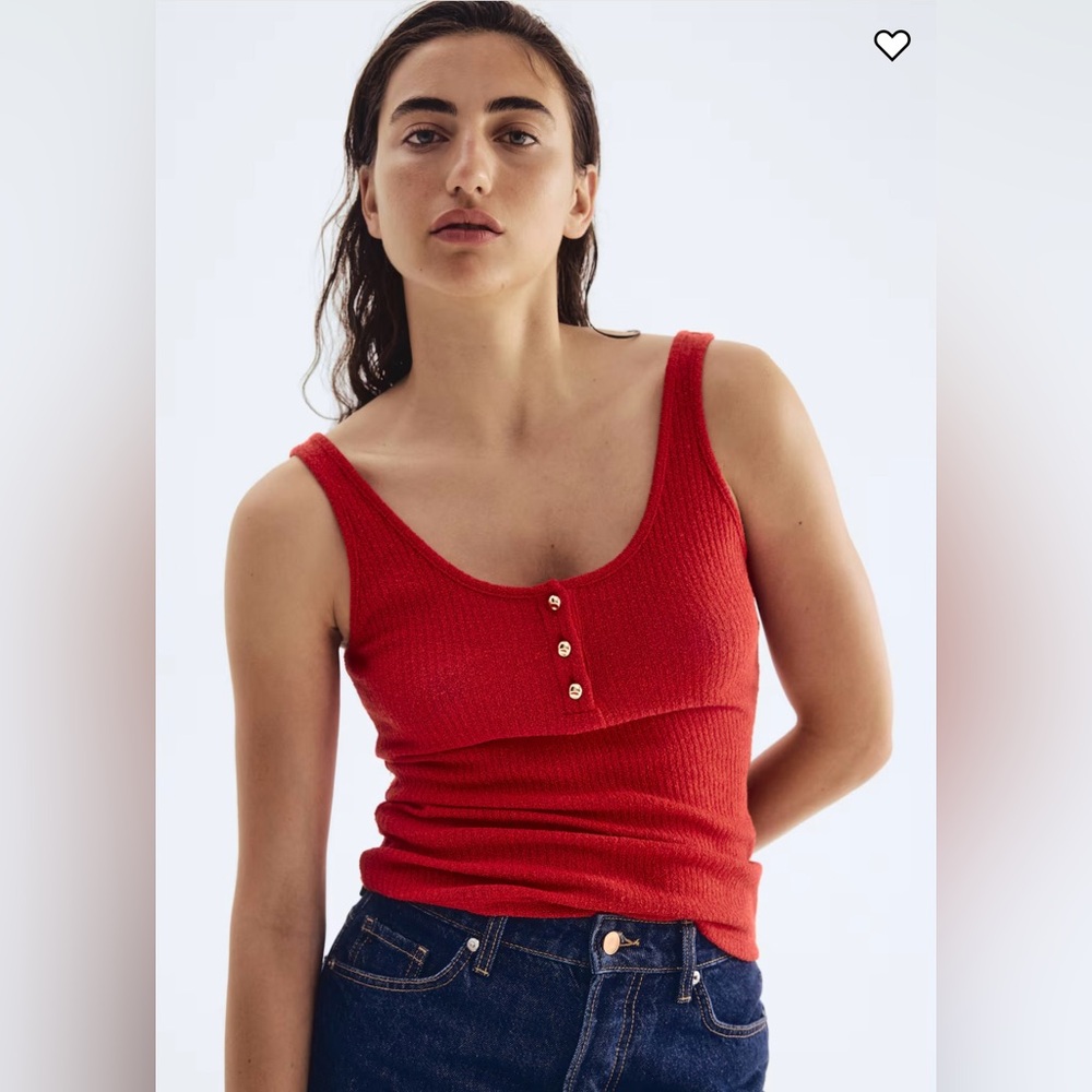 h&m rib knit tank